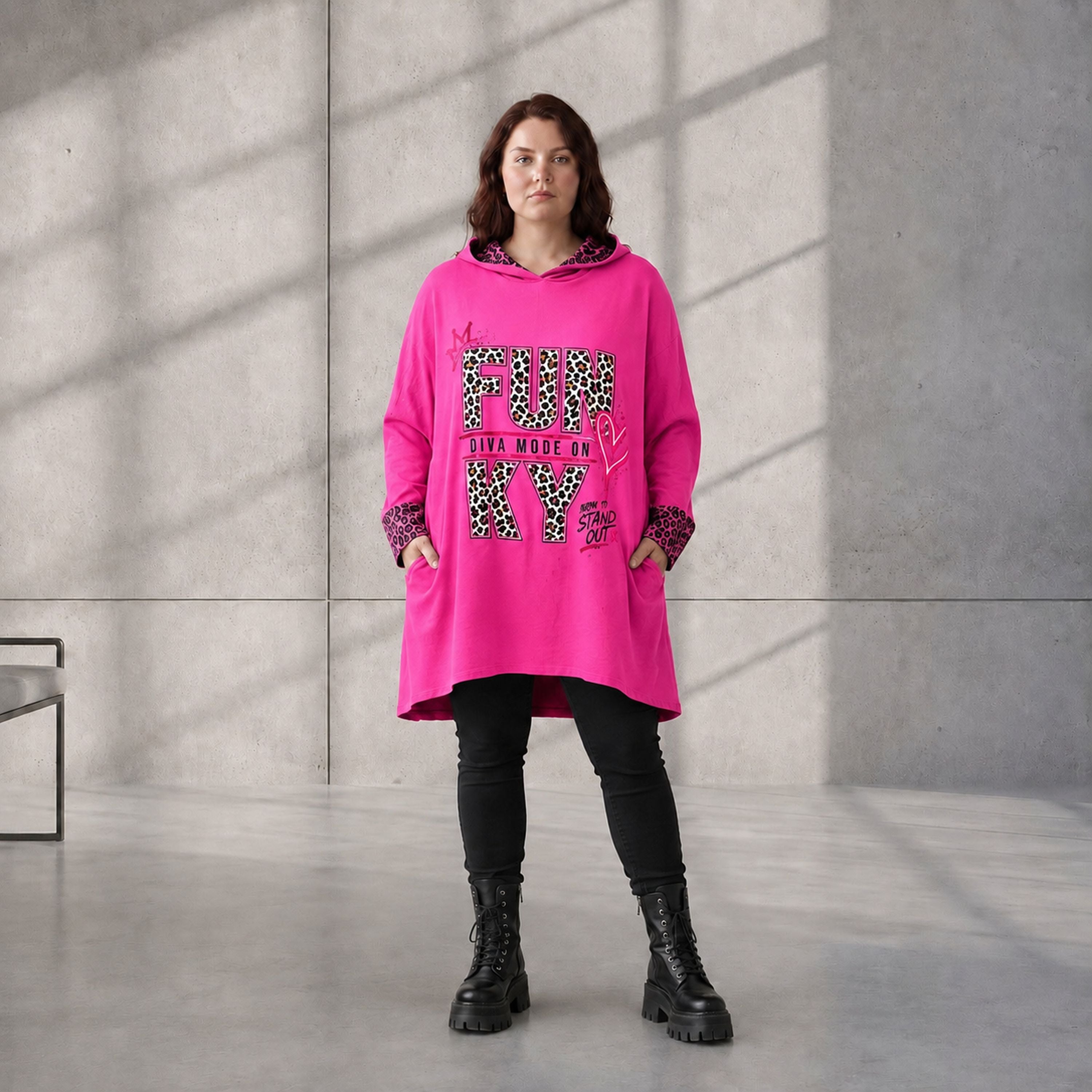 Funky Diva · Hoodie · RiskyDiva · KD533 · OldPink
