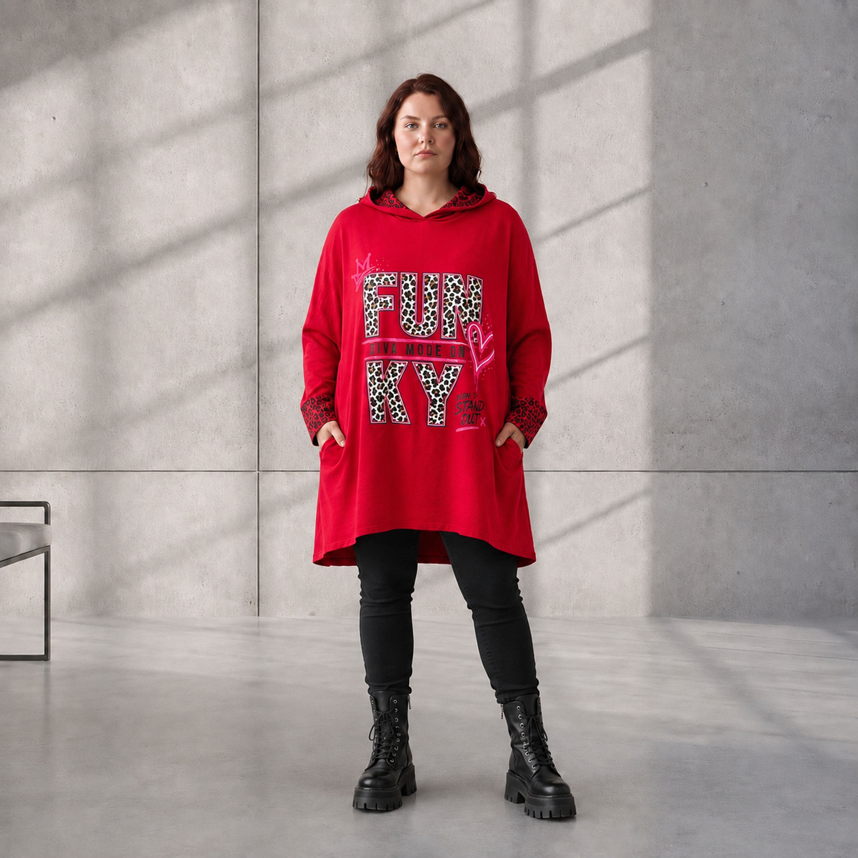 Funky Diva · Hoodie · RiskyDiva · KD533 · OldRed