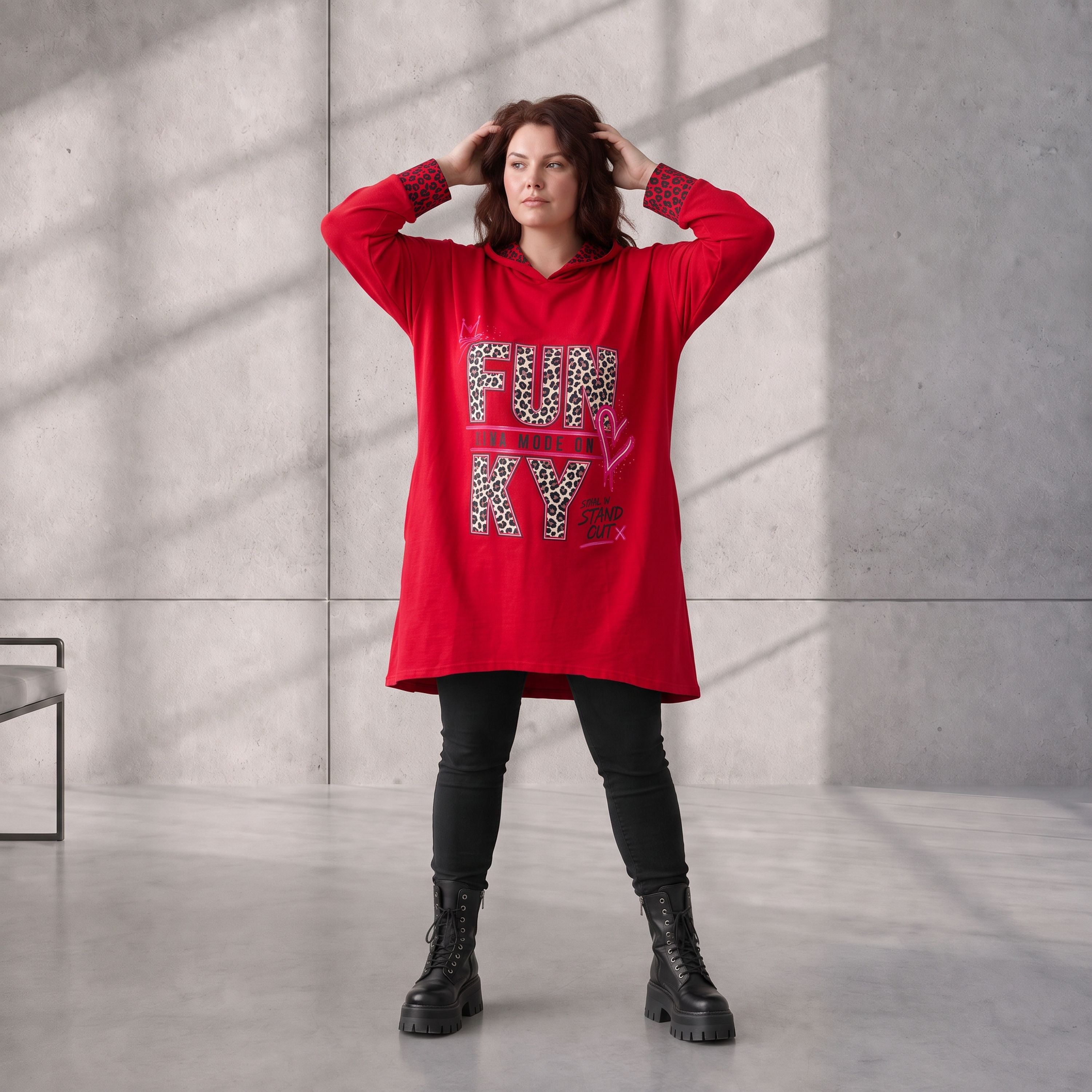 Funky Diva · Hoodie · RiskyDiva · KD533 · OldRed