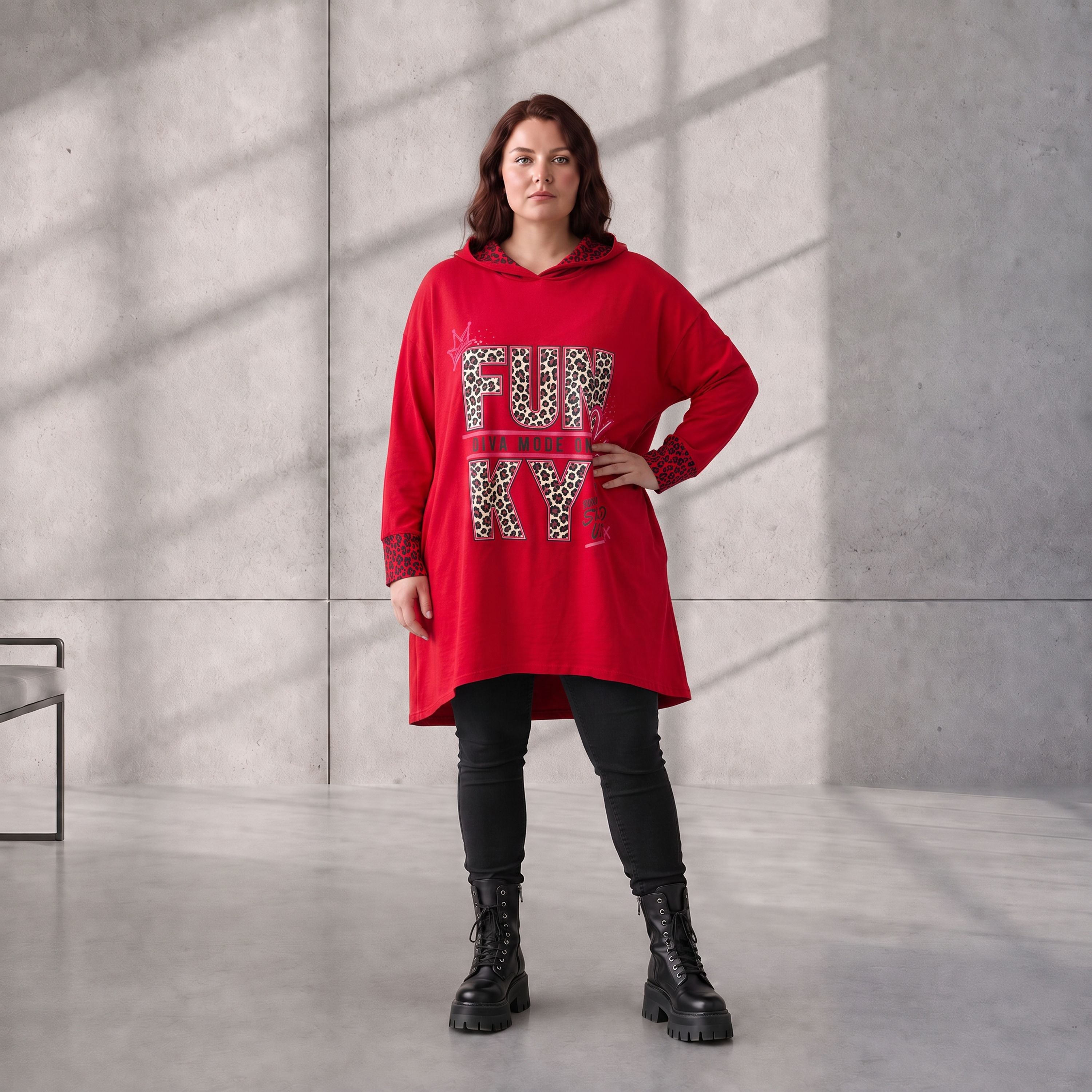 Funky Diva · Hoodie · RiskyDiva · KD533 · OldRed