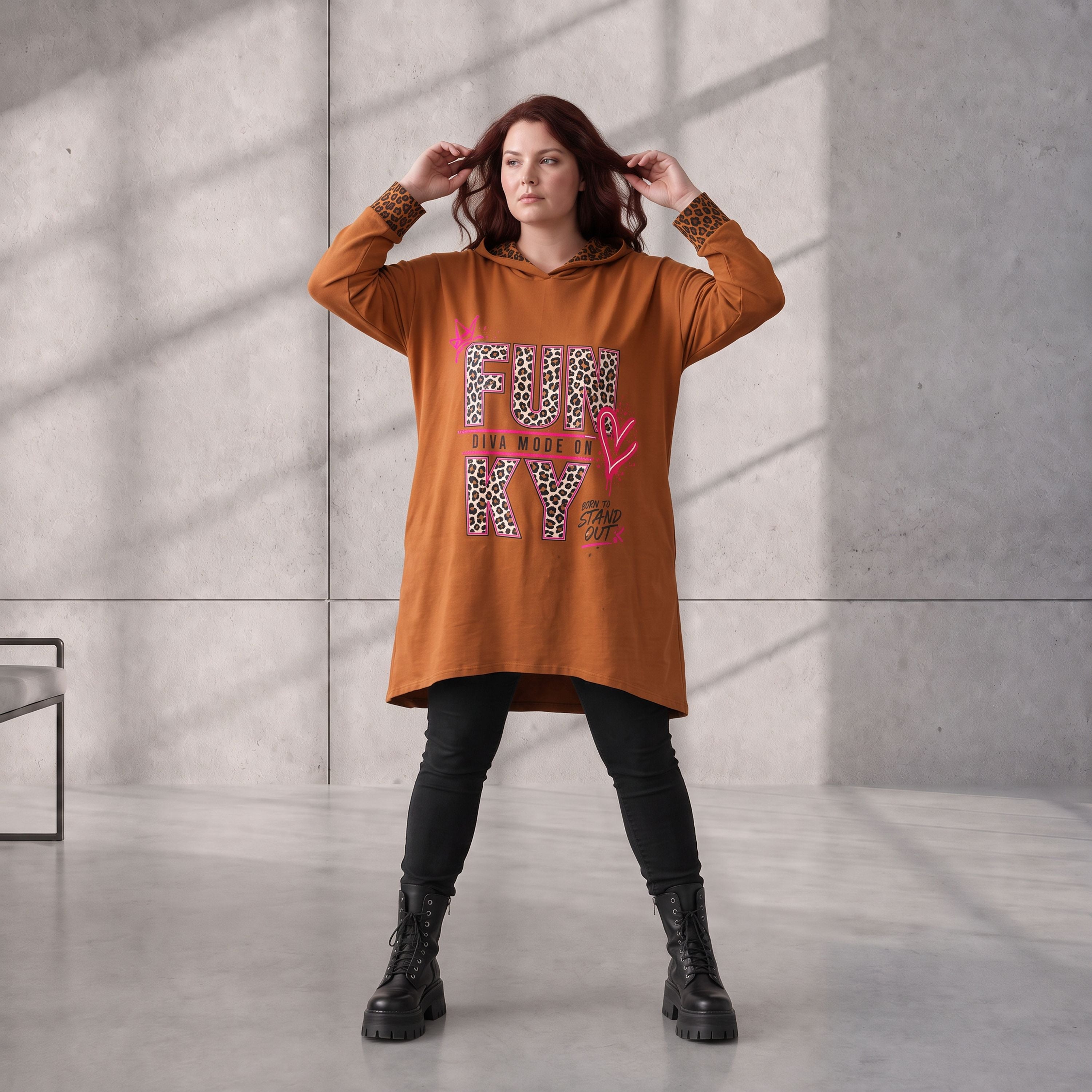 Funky Diva · Hoodie · RiskyDiva · KD533 · OldRust
