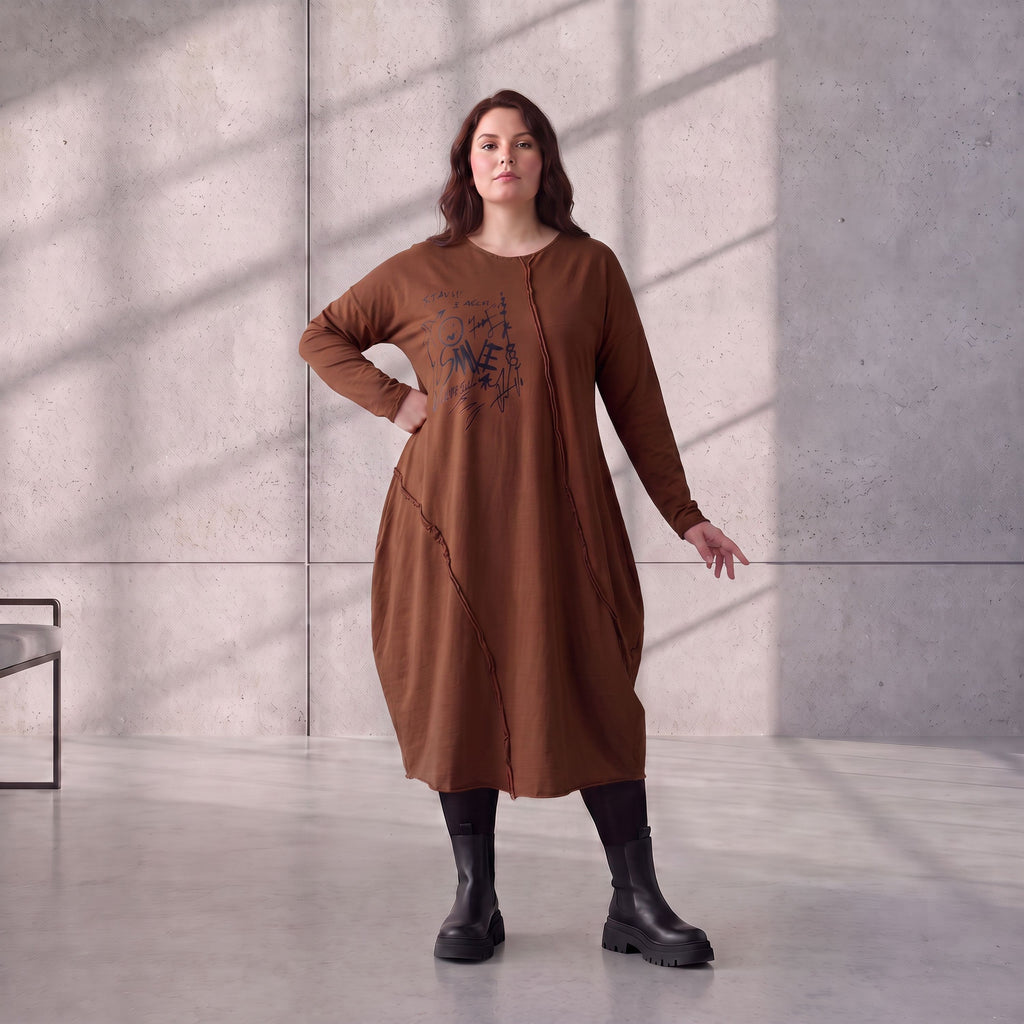 Funky Diva · Jurk · RiskyDiva · KD538 · OldBrown