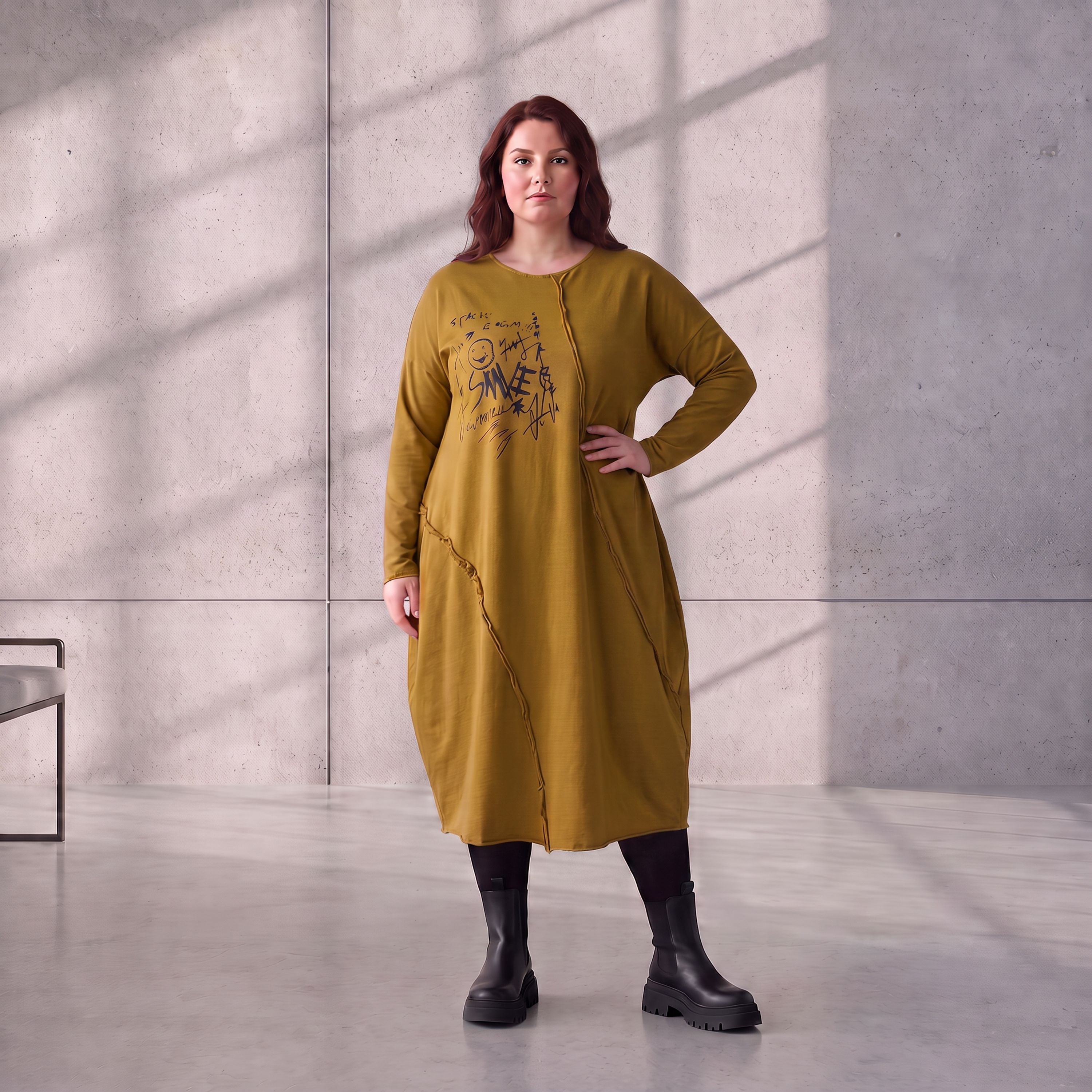 Funky Diva · Jurk · RiskyDiva · KD538 · OldCamel