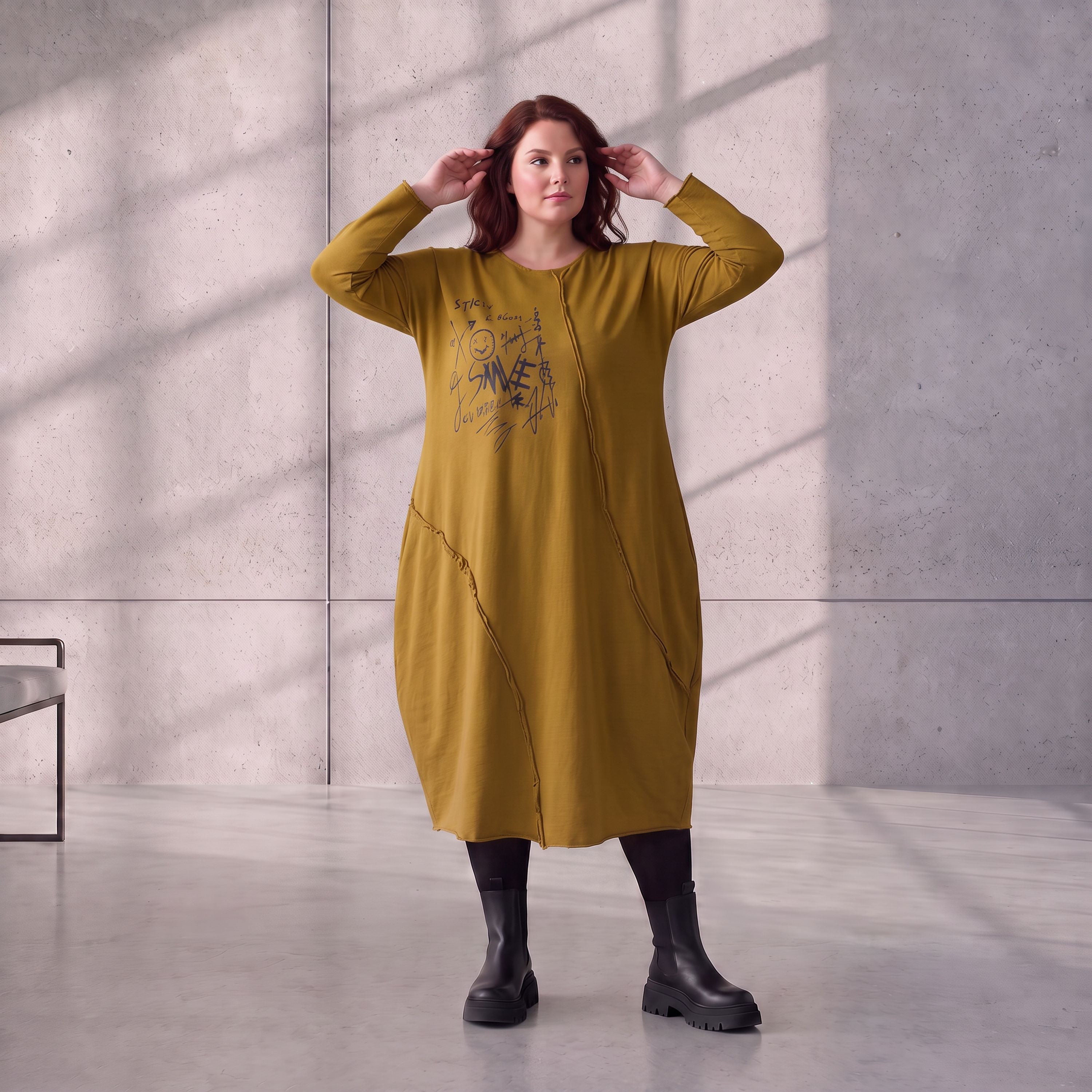 Funky Diva · Jurk · RiskyDiva · KD538 · OldCamel