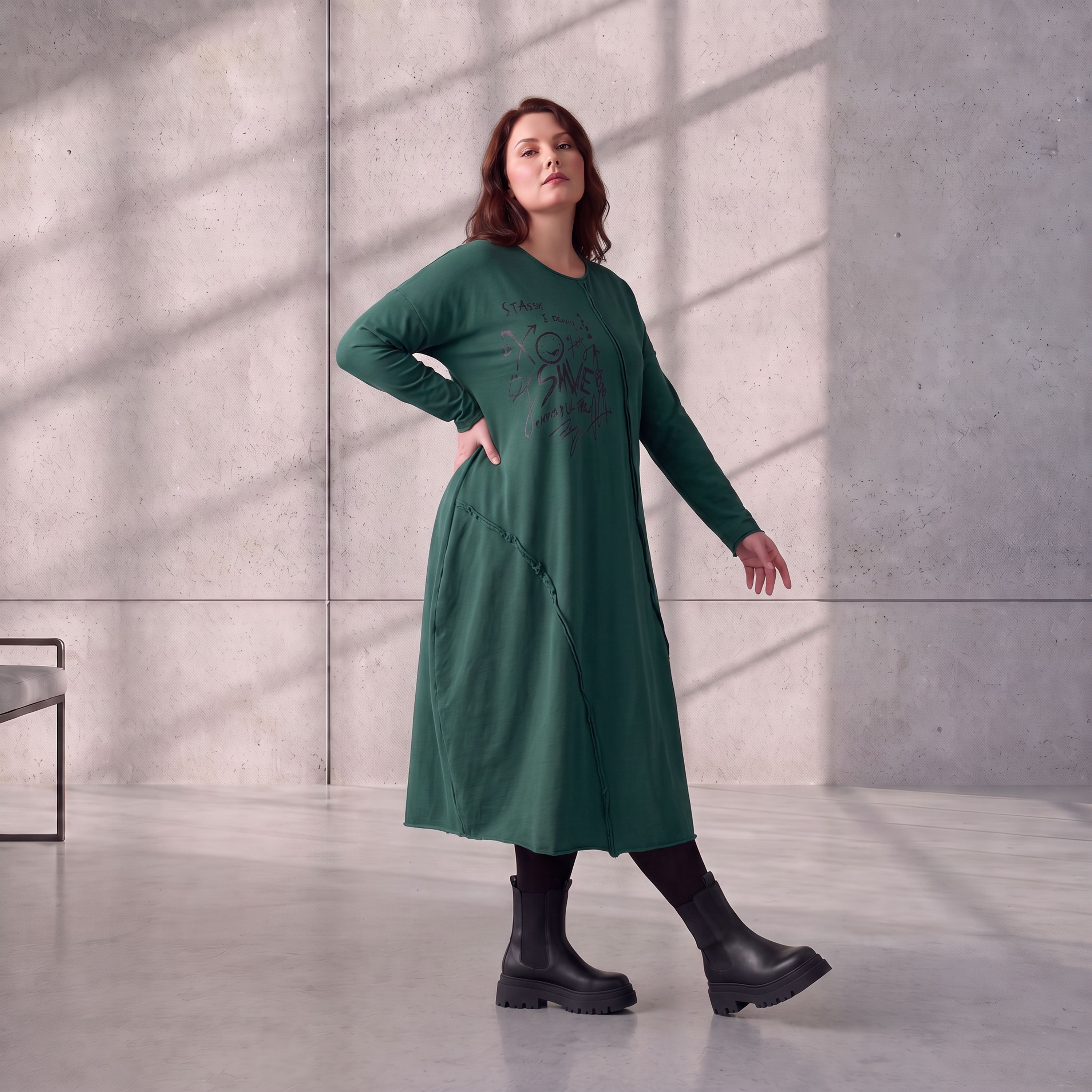 Funky Diva · Jurk · RiskyDiva · KD538 · OldGreen