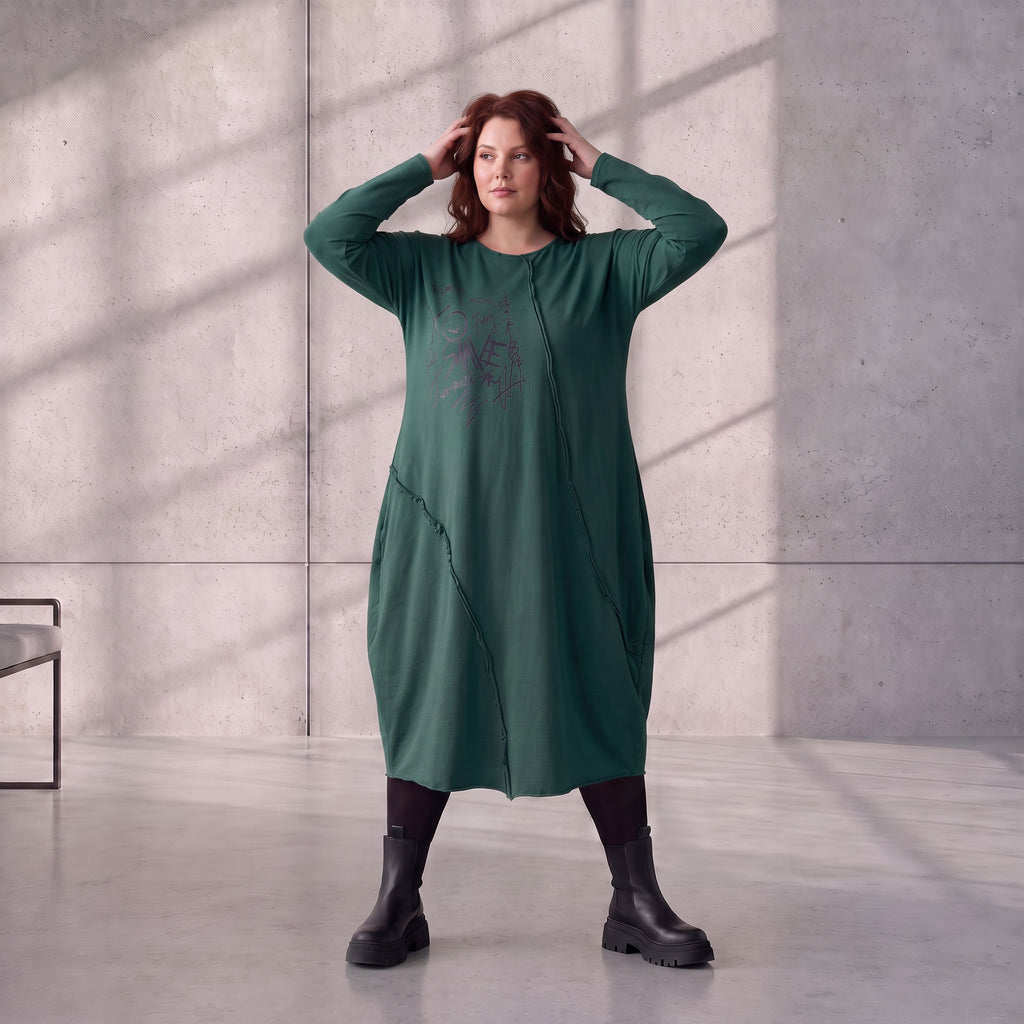 Funky Diva · Jurk · RiskyDiva · KD538 · OldGreen