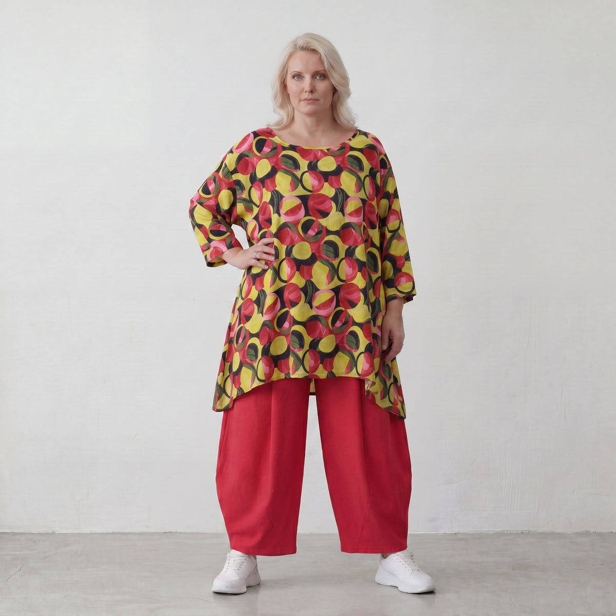 AKH Fashion · Shirt · Sabeen · 593 · PinkCircles