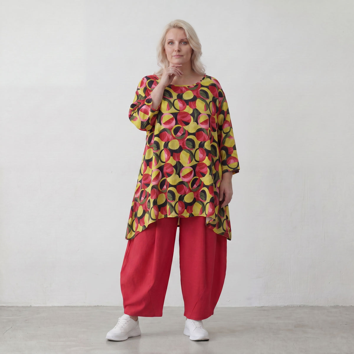AKH Fashion · Shirt · Sabeen · 593 · PinkCircles