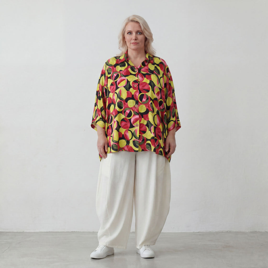 AKH Fashion · Blouse · Sabeen · 7092 · PinkCircles