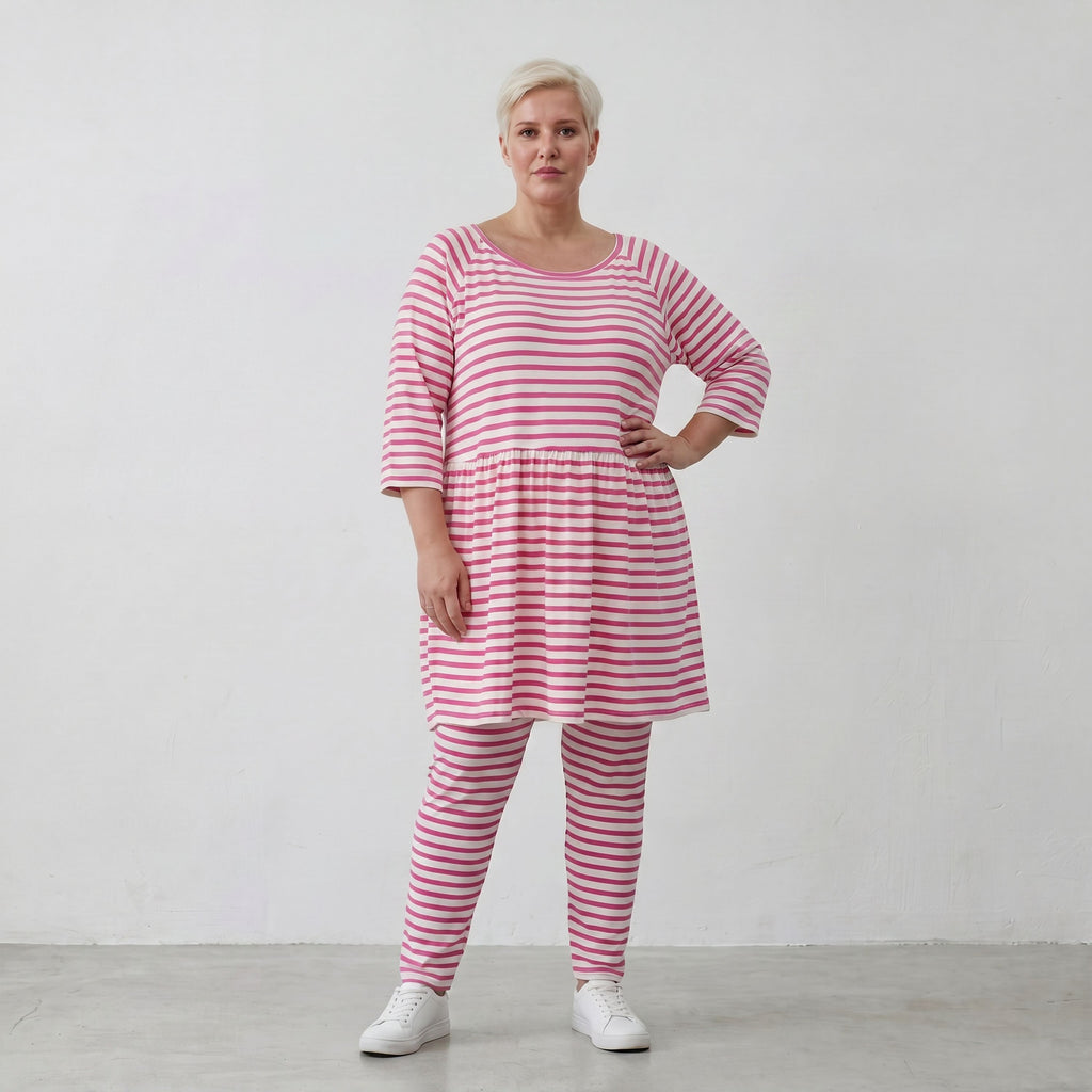 AKH Fashion Shirt 7229 SailorBabe, Weiß-Fuchsia