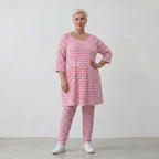 AKH Fashion Shirt 7229 SailorBabe, Weiß-Fuchsia