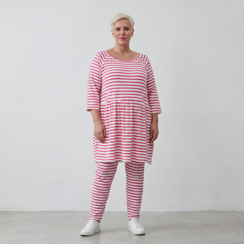 AKH Fashion Shirt 7229 SailorBabe, Weiß-Fuchsia