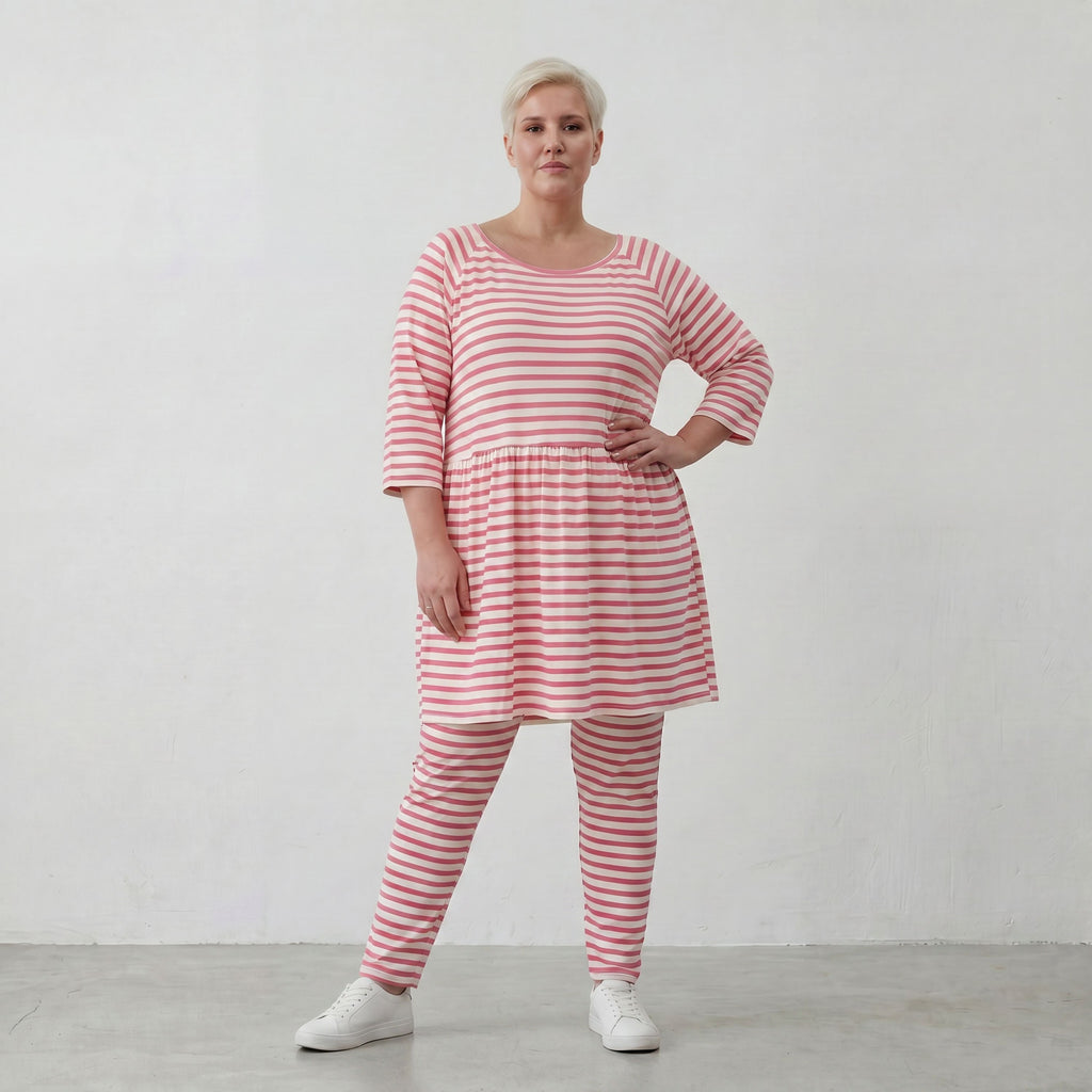 AKH Fashion Shirt 7229 SailorBabe, Weiß-Lachs