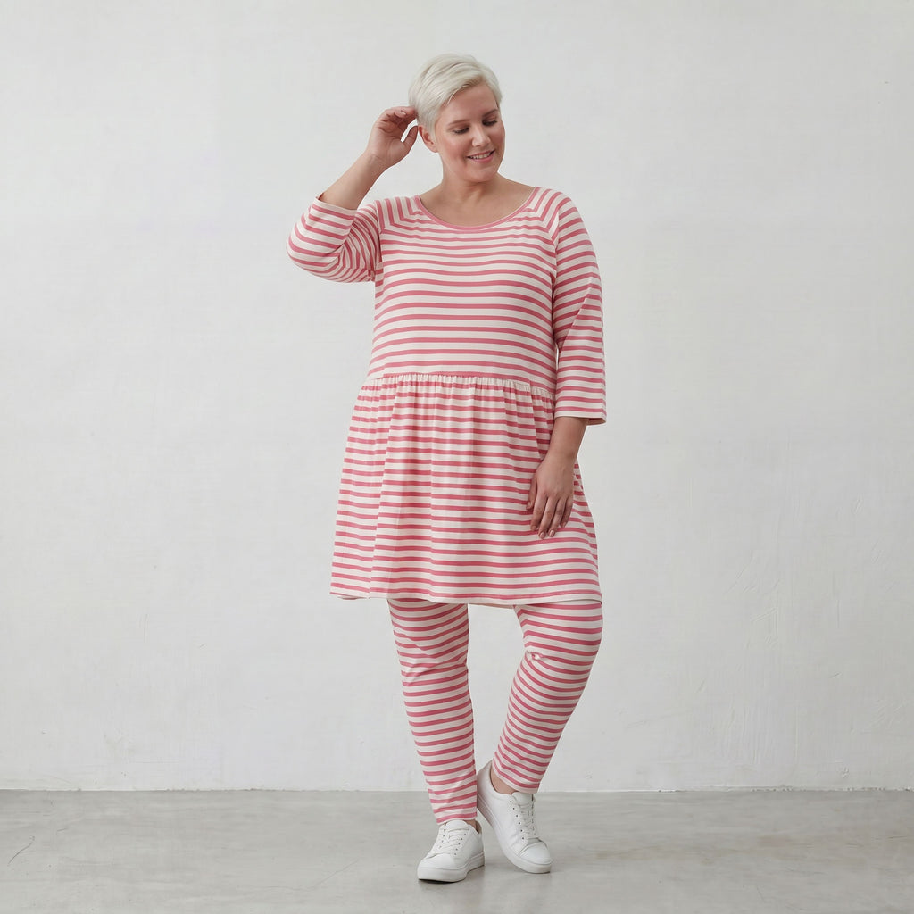 AKH Fashion Shirt 7229 SailorBabe, Weiß-Lachs