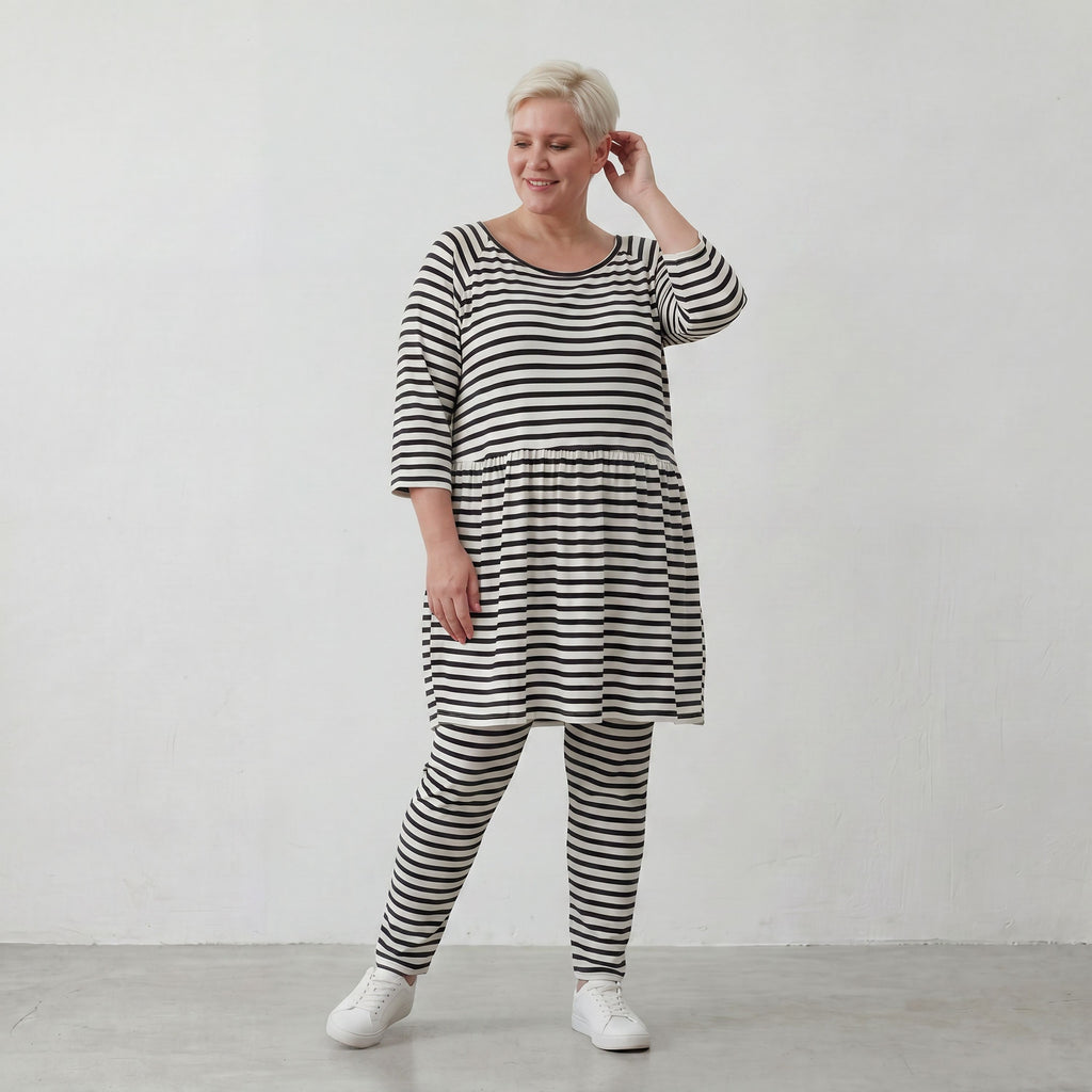 AKH Fashion Shirt 7229 SailorBabe, Weiß-Schwarz