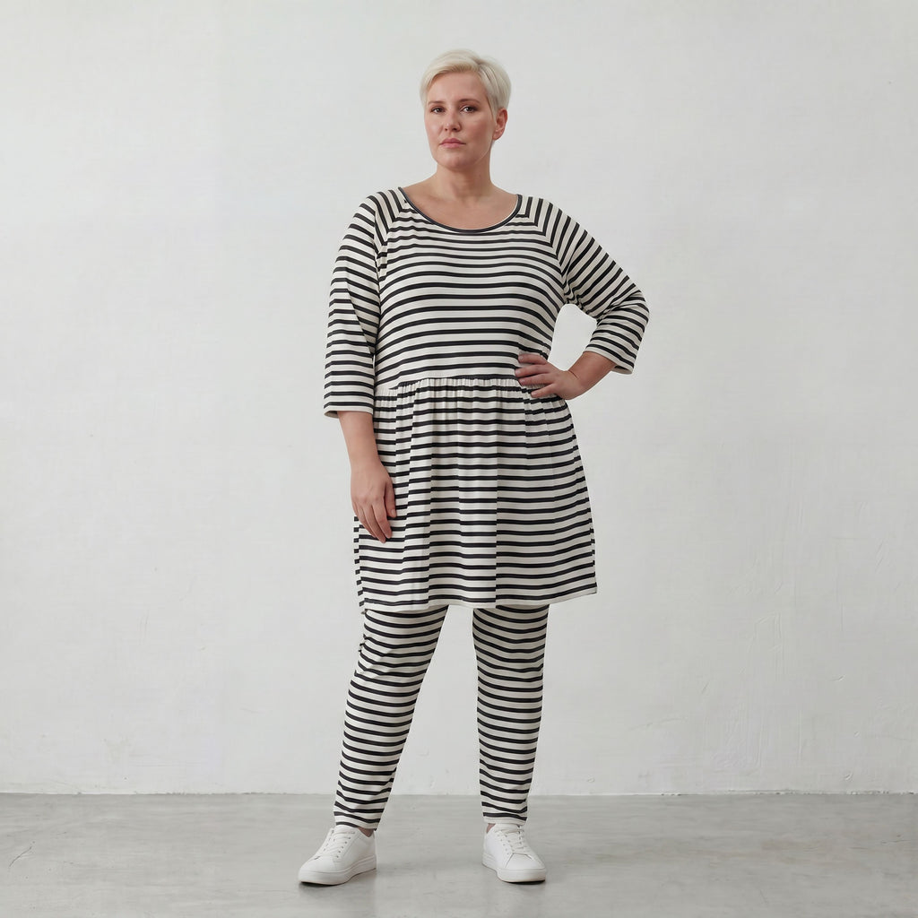 AKH Fashion Shirt 7229 SailorBabe, Weiß-Schwarz