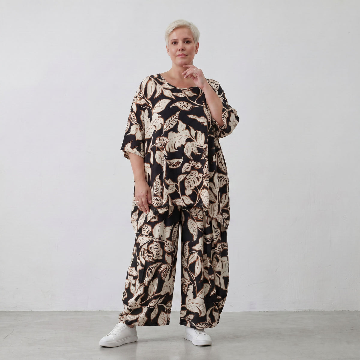 AKH Fashion · Shirt · Samona · 593 · Leaf