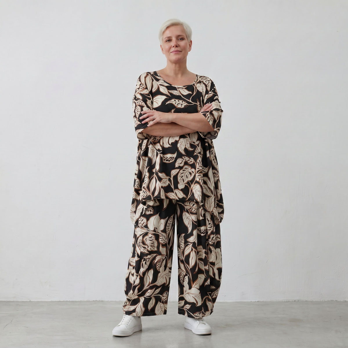 AKH Fashion · Shirt · Samona · 593 · Leaf