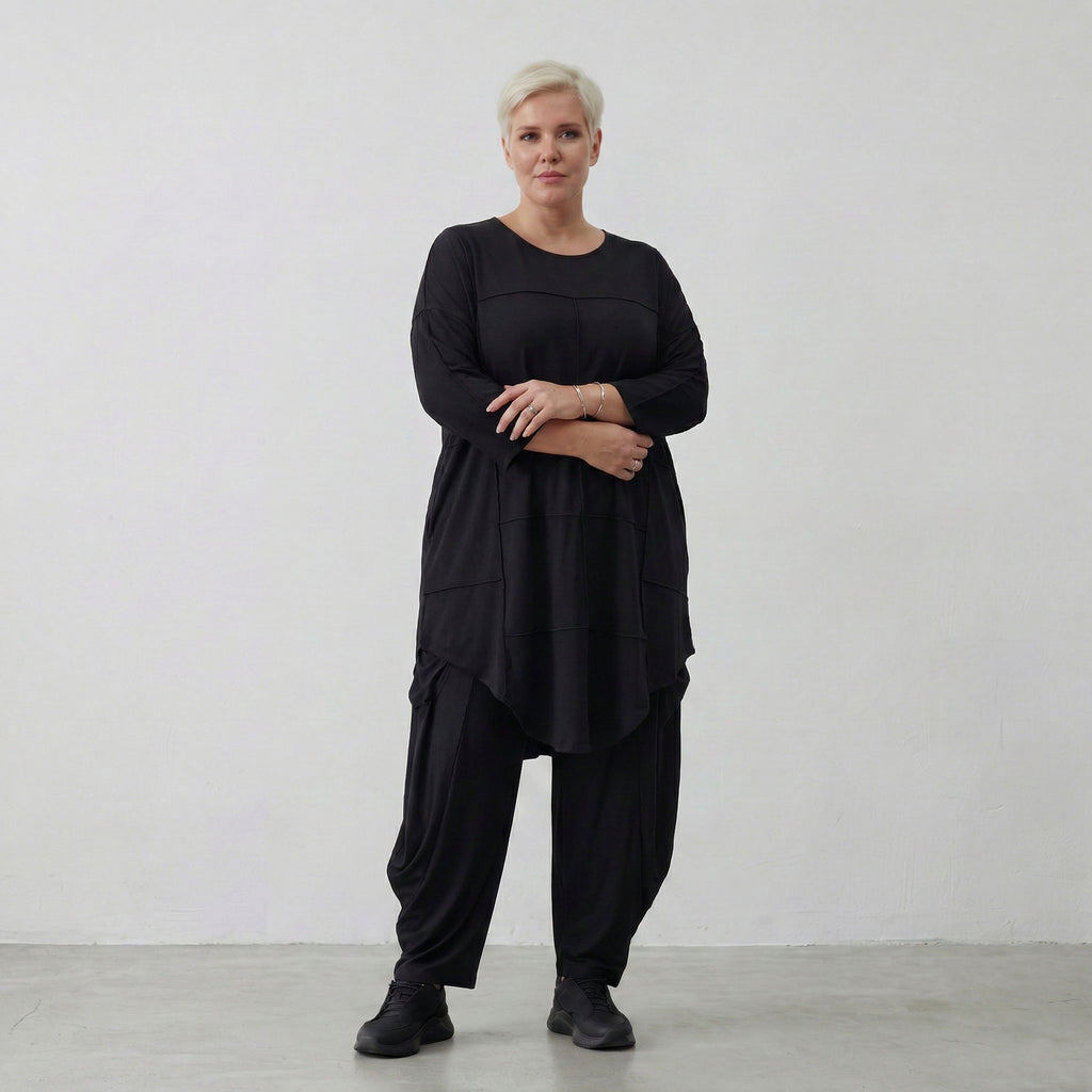 AKH Fashion 6515 Big Shirt, Black