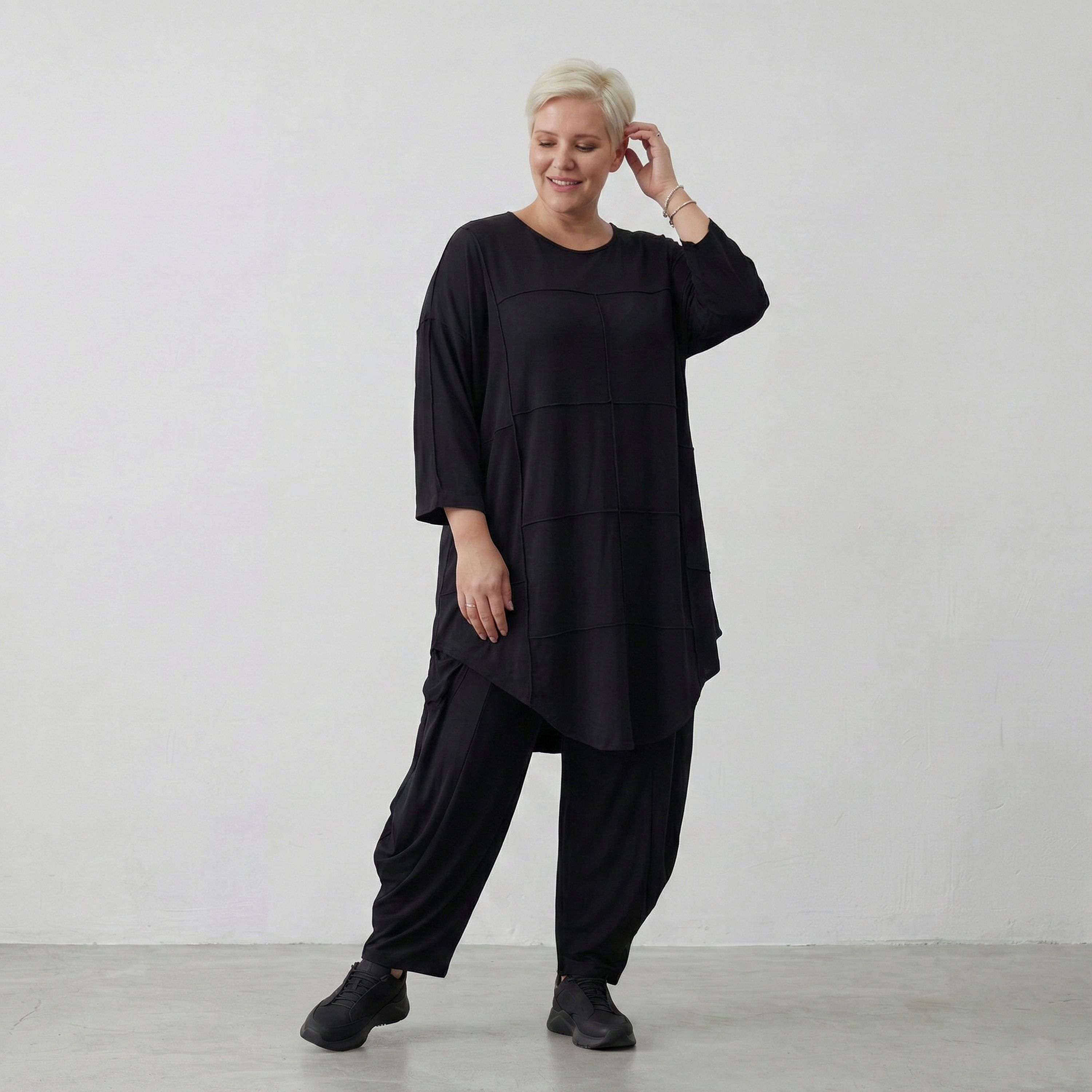 AKH Fashion Shirt 6515 Skye, Schwarz