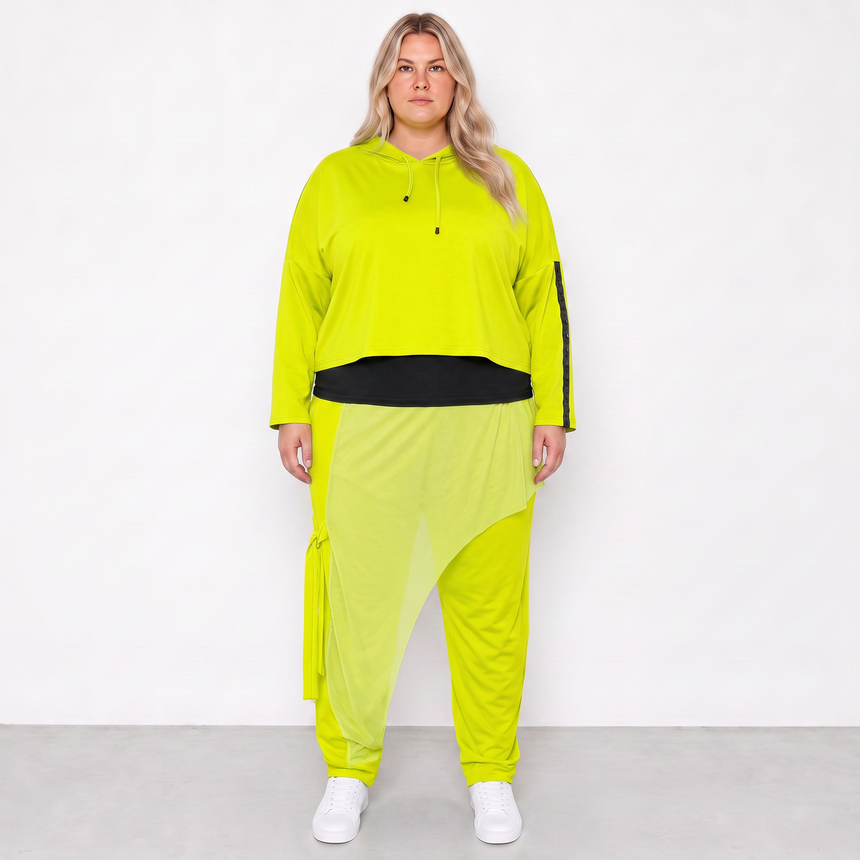 Papita · Sweat à capuche · SportyPita · 7253 · Citron vert