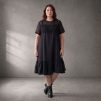Pomme Rouge · Kleid · C6572 · Spitze · Schwarz