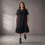 Pomme Rouge · Kleid · C6572 · Spitze · Schwarz