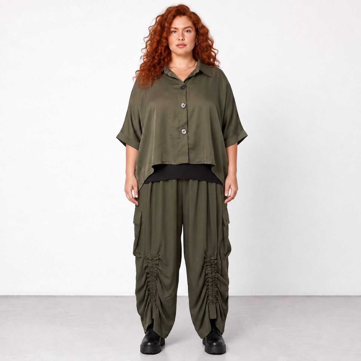 AKH Premium · Bluse · UrbanFlow · 7092 · UrbanKhaki