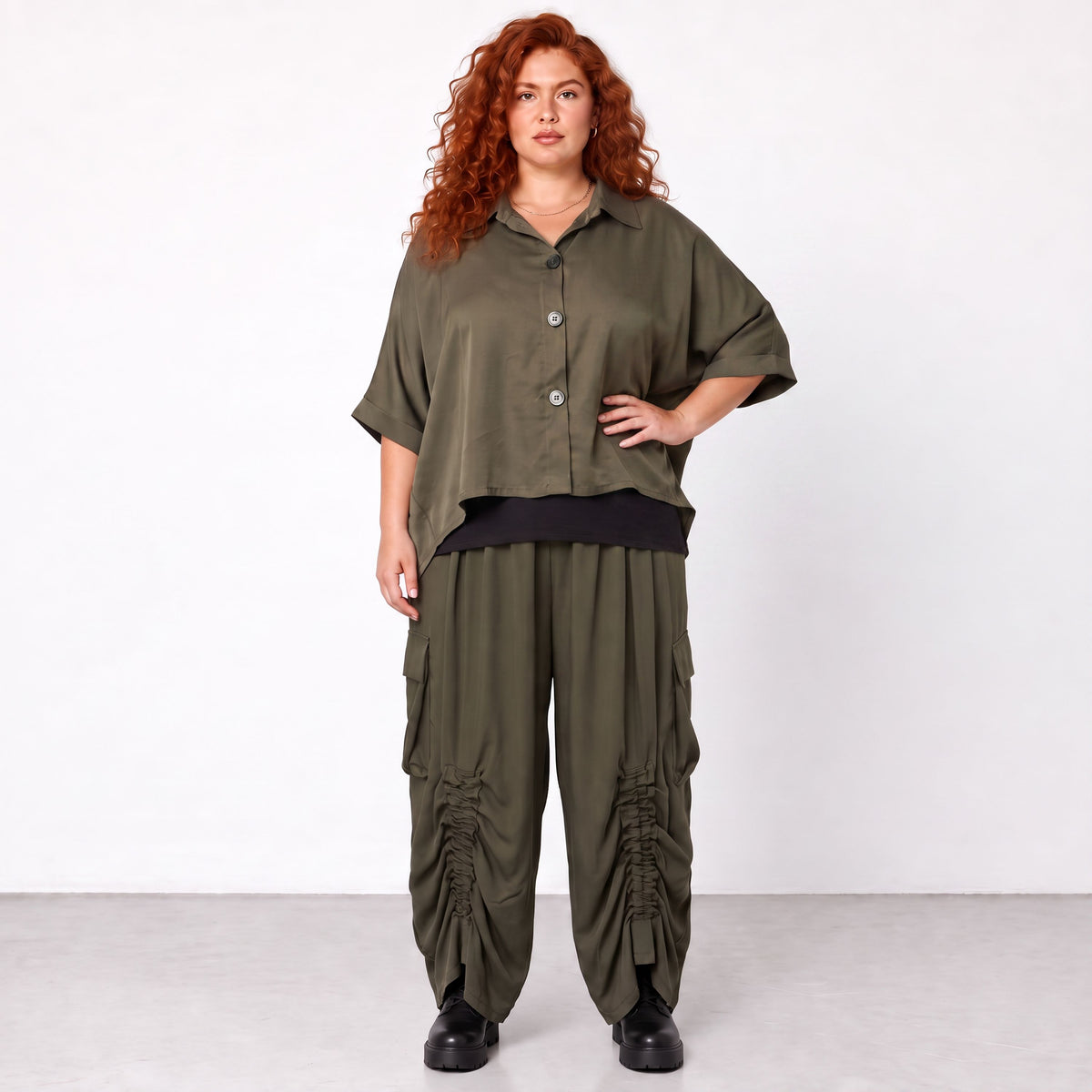 AKH Premium · Bluse · UrbanFlow · 7092 · UrbanKhaki