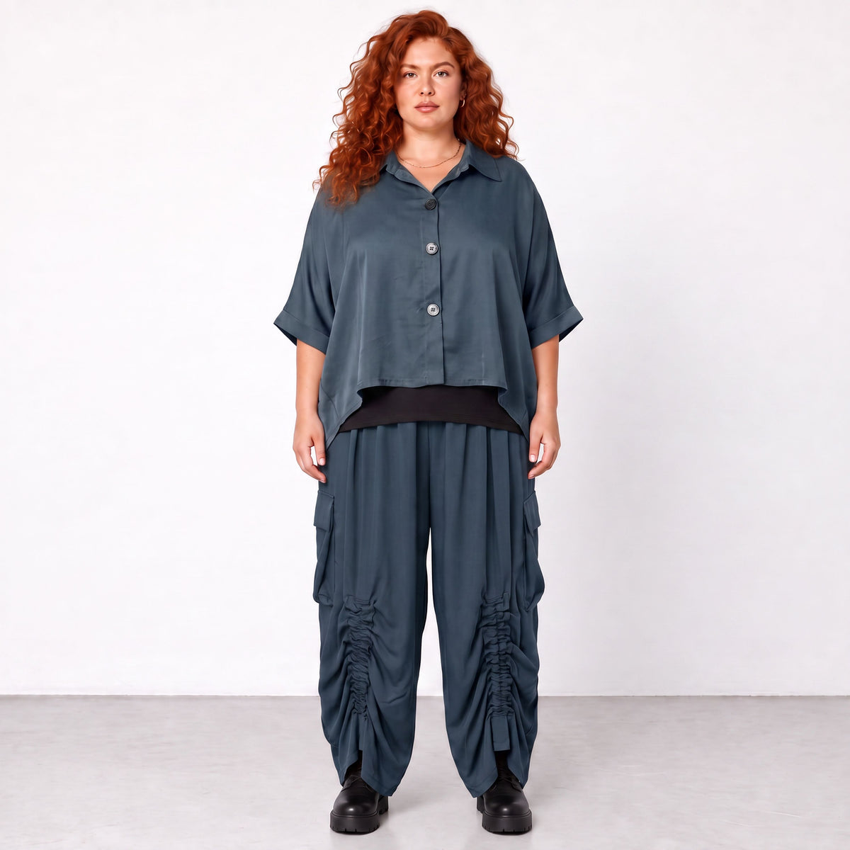 AKH Premium · Bluse · UrbanFlow · 7092 · UrbanPetrol