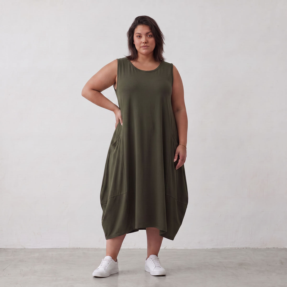 AKH Premium · Kleid · UrbanFlow · 7263 · UrbanKhaki