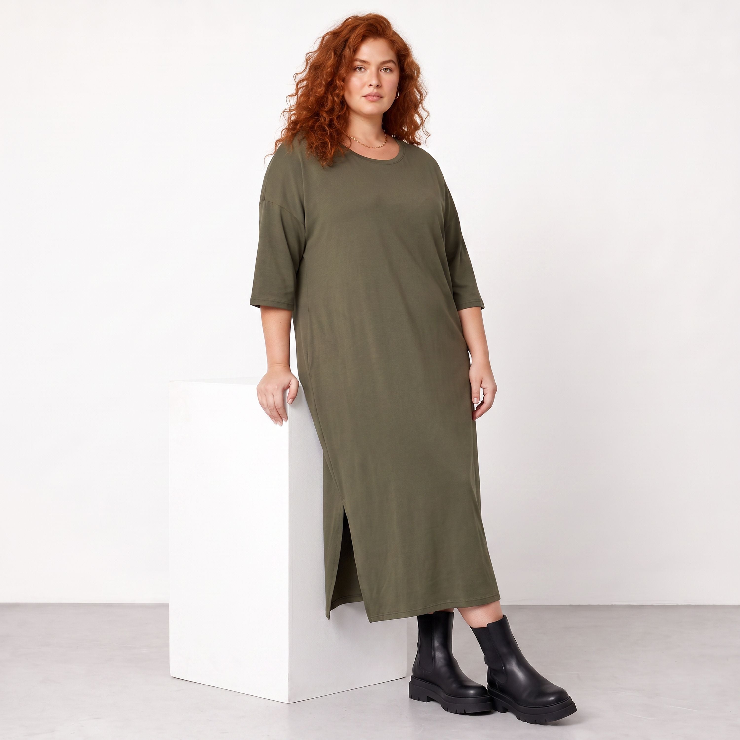AKH Premium · Kleid · UrbanFlow · 7284 · UrbanKhaki