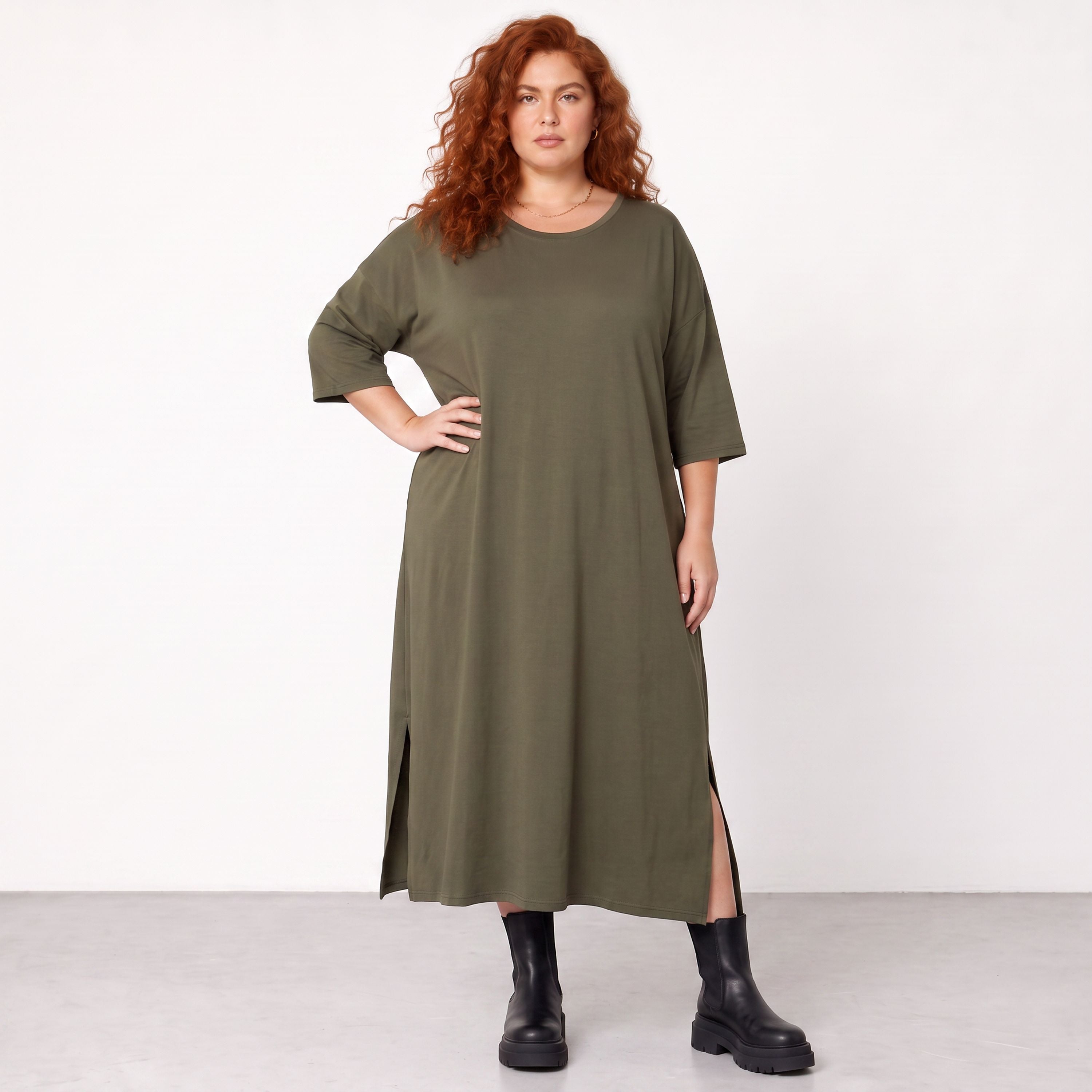 AKH Premium · Kleid · UrbanFlow · 7284 · UrbanKhaki