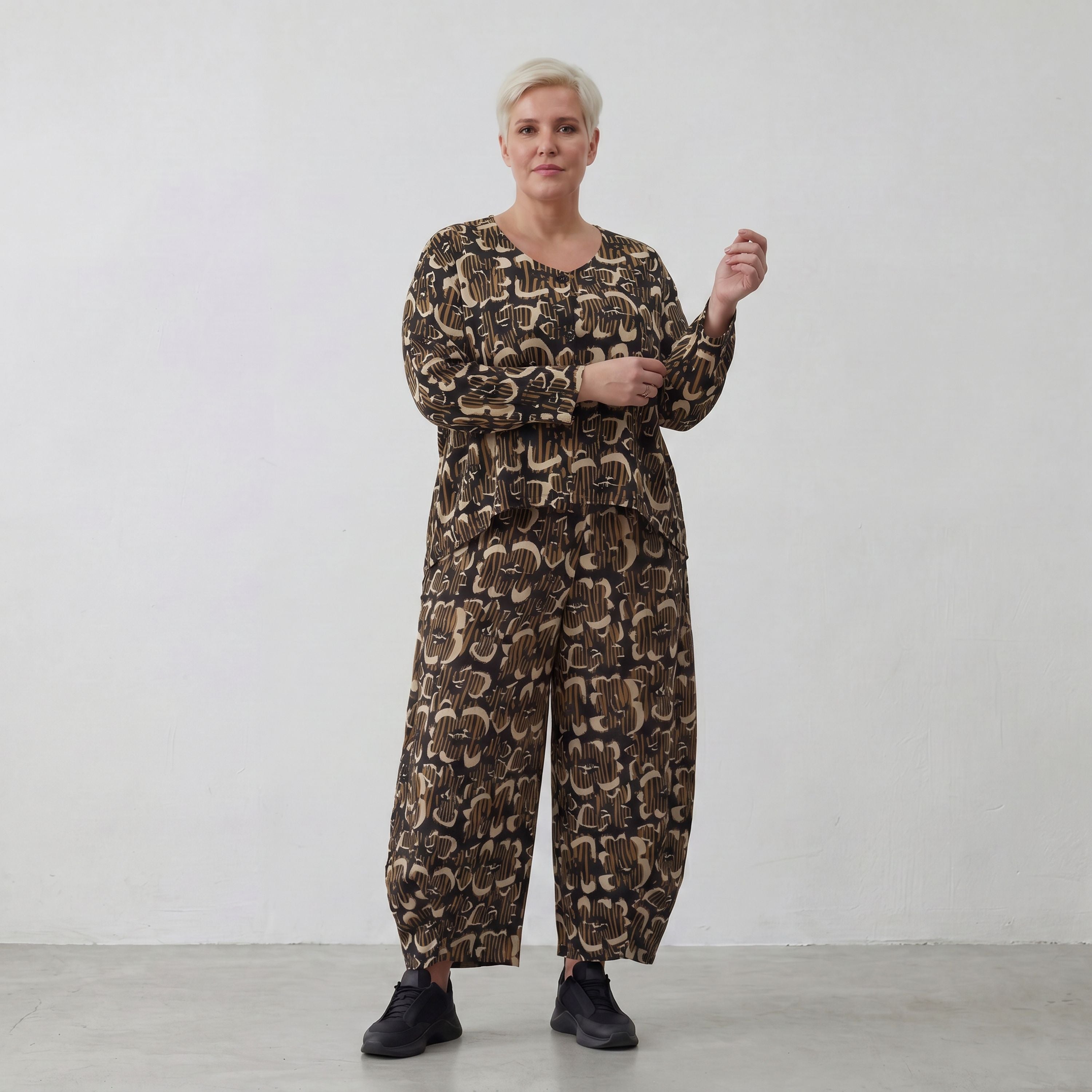 AKH Fashion 8069-UrbanSafari, Black-Sand-Beige