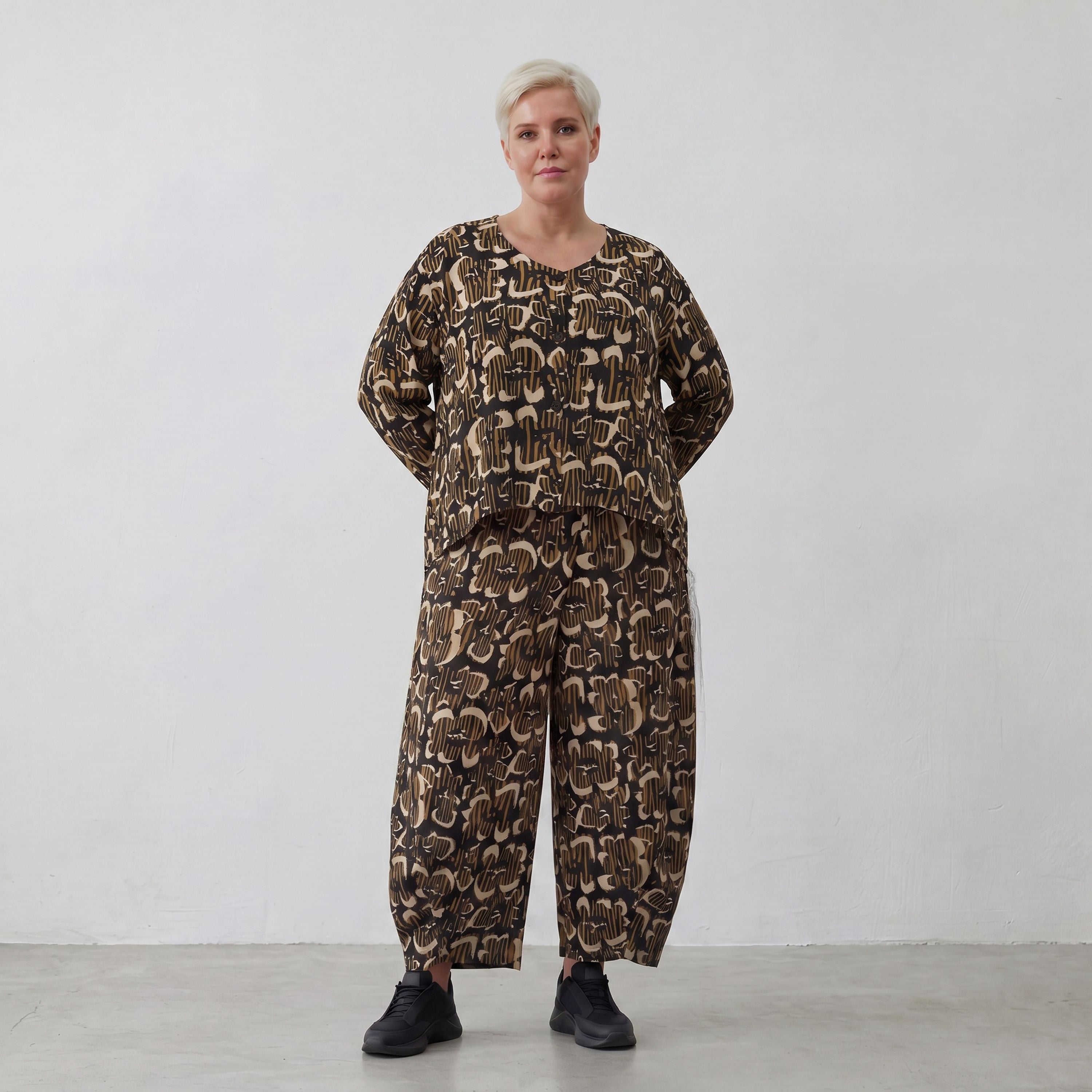 AKH Fashion 8069-UrbanSafari, Black-Sand-Beige
