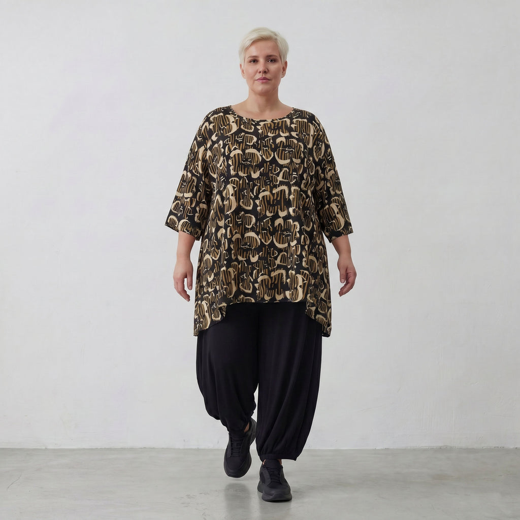 AKH Fashion 593-UrbanSafari, Black-Sand-Beige
