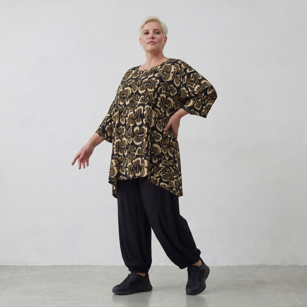 AKH Fashion 593-UrbanSafari, Black-Sand-Beige