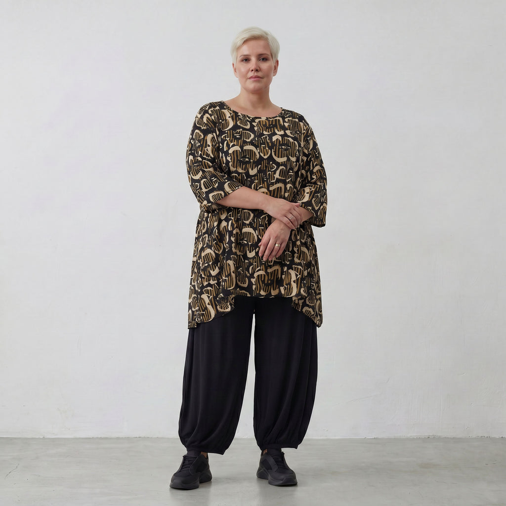 AKH Fashion 593-UrbanSafari, Black-Sand-Beige