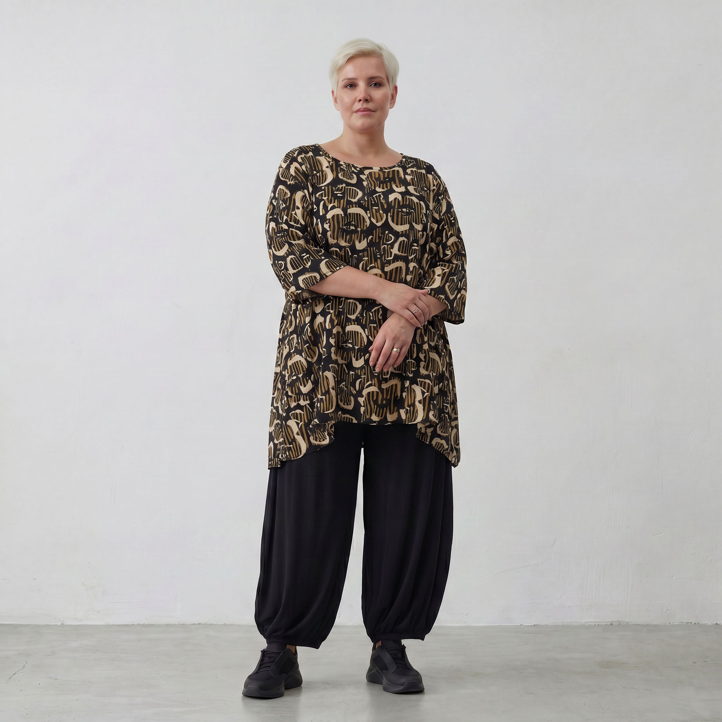AKH Fashion 593-UrbanSafari, Black-Sand-Beige