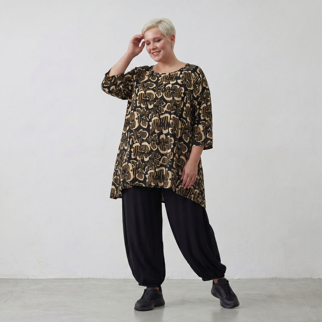 AKH Fashion 593-UrbanSafari, Black-Sand-Beige