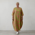 AKH Fashion Kleid 1926 VividFlorella, Apfelgrün-Koralle