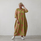 AKH Fashion Kleid 1926 VividFlorella, Apfelgrün-Koralle