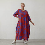 AKH Fashion Kleid 1926 VividFlorella, Rot-Lila