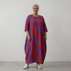 AKH Fashion Kleid 1926 VividFlorella, Rot-Lila