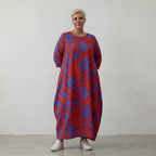 AKH Fashion Kleid 1926 VividFlorella, Rot-Lila