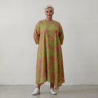 AKH Fashion Kleid 1927 VividFlorella, Apfelgrün-Koralle