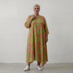 AKH Fashion Kleid 1927 VividFlorella, Apfelgrün-Koralle