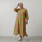 AKH Fashion Kleid 1927 VividFlorella, Apfelgrün-Koralle