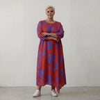 AKH Fashion Kleid 1927 VividFlorella, Rot-Lila