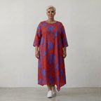 AKH Fashion Kleid 1927 VividFlorella, Rot-Lila
